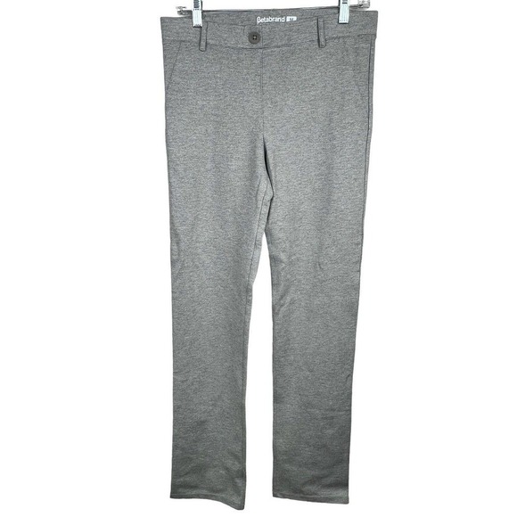Betabrand Gray Bootcut Pants Size M LONG Pull On Ponte Stretch Yoga - Picture 2 of 10